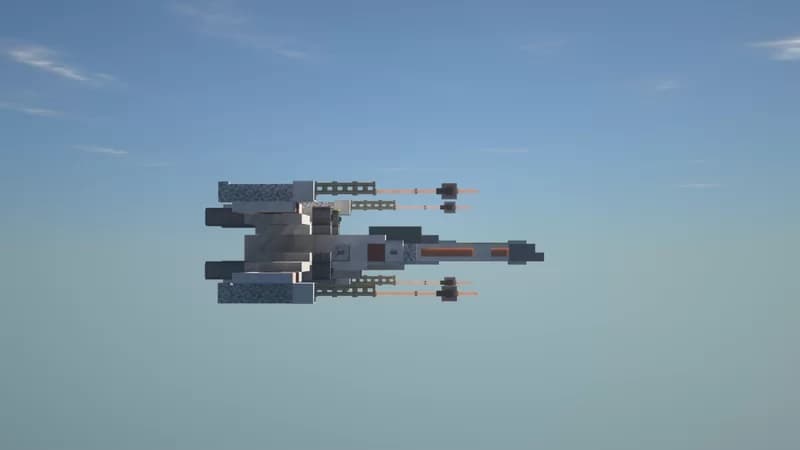 3d Wing Model Java Minecraft Minecraft X-Wing - 3D model by allanromanreyes on Thangs