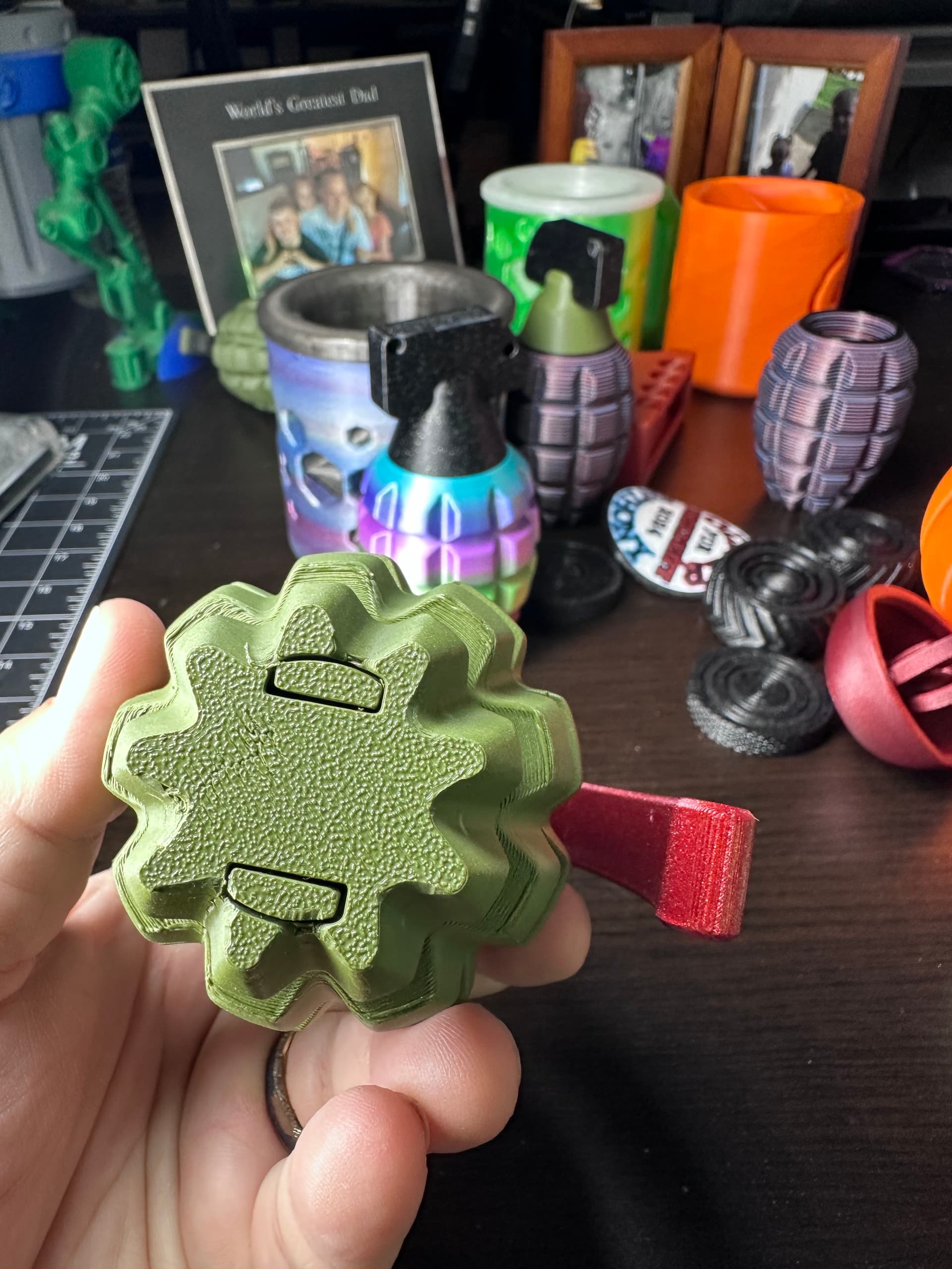 Fidget Bomb Print In Place FIDGET GRENADE - 3D model by thelightspd on Thangs