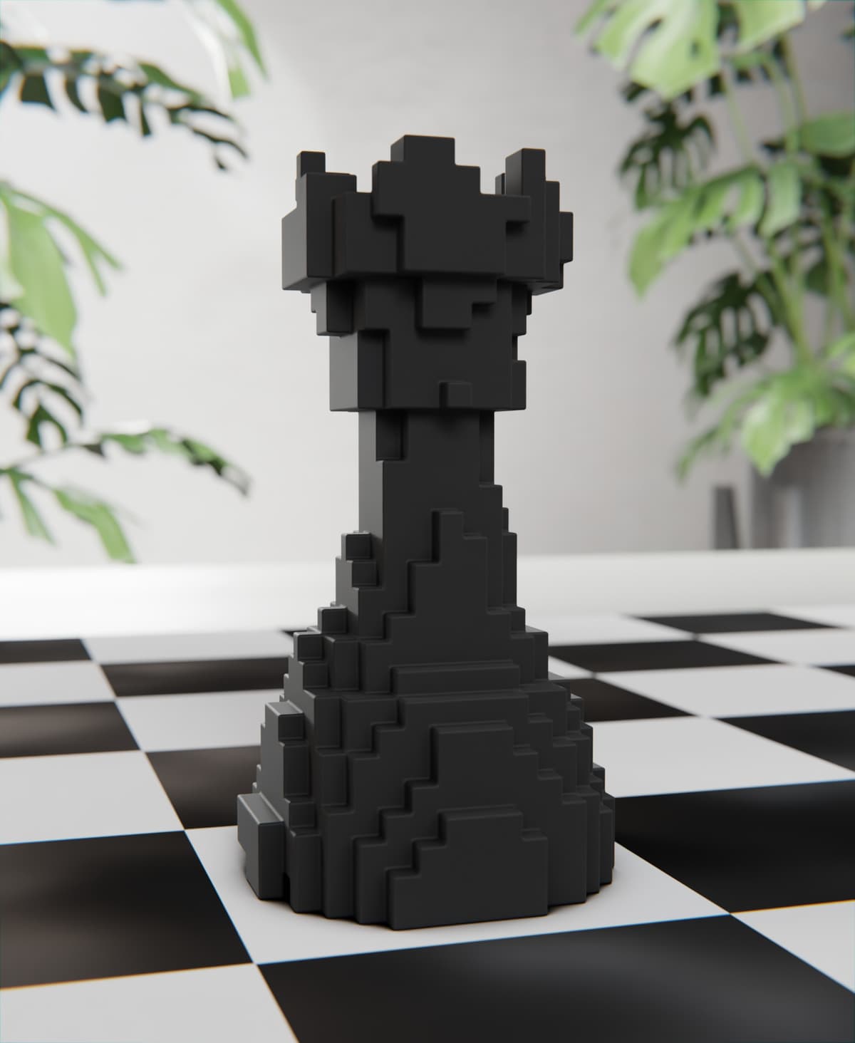 Blocky Rook Model Voxel Rook | Chess Rook - 3D model by TheUltimateChessGame on Thangs