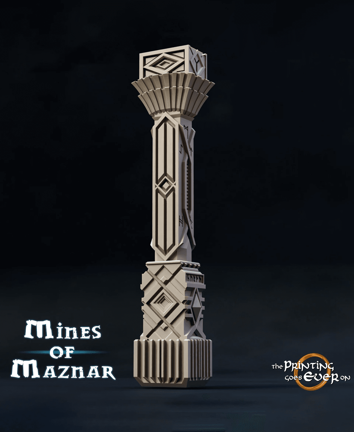 Dwarfed Column Dwarven Column - A - 3D model by ThePrintingGoesEverOn on Thangs