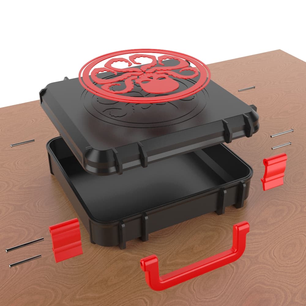 Box Filpped Hydra Tool Box Multipart with Flipped Logo - 3D model by frikarte3D on ...