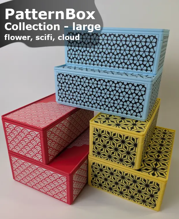 PatternBox - Large box collection - 3D model by Things by design on Thangs