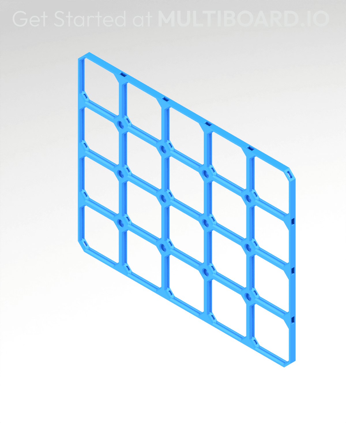 Rectangular Multi Plate 10x8 MU (5x4 LU) - MultiBoard Square Plate - 3D model by MultiBuild on ...
