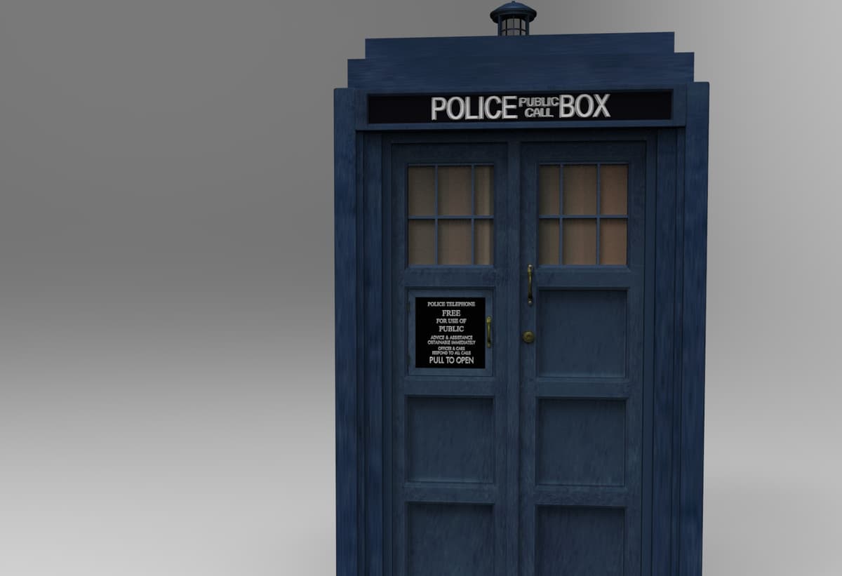 Time Machine Blue Tardis time machine (blue box) - 3D model by GALAXIARUM 3D on Thangs