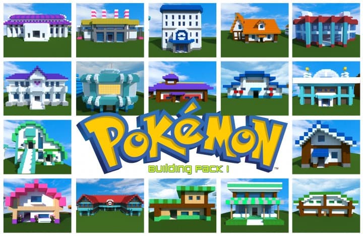 Building Pokemon Type Minecraft Pokemon Buildings - 3D model by allanromanreyes on Thangs