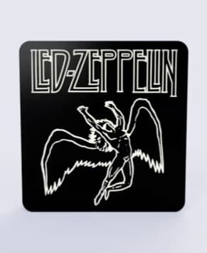Led Zeppelin Sign – LED strip compatible - 3D model by Filamente on Thangs