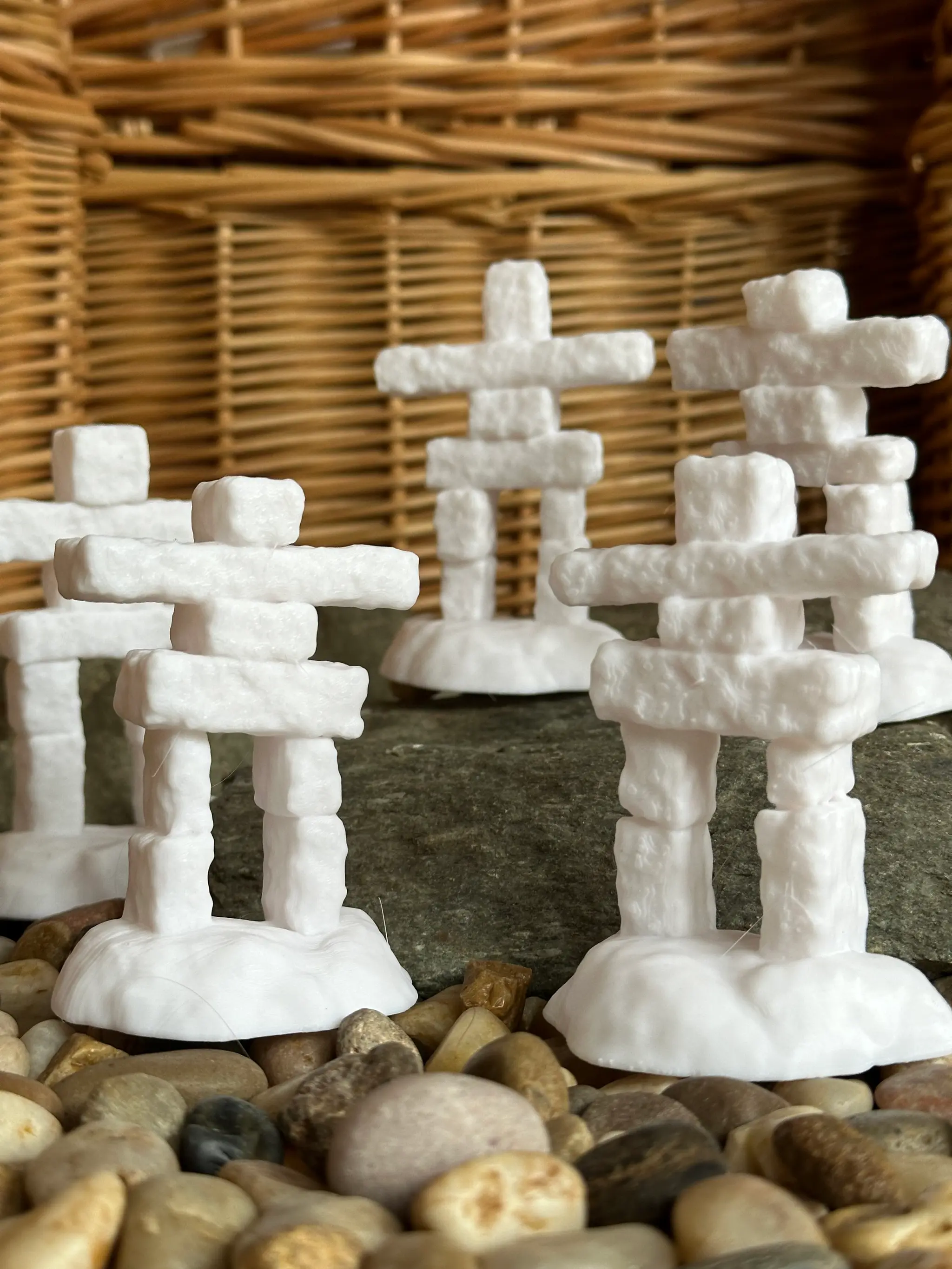 Tree Bark Inukshuk 25 Inukshuks - 3D model by DaveMakesStuff on Thangs