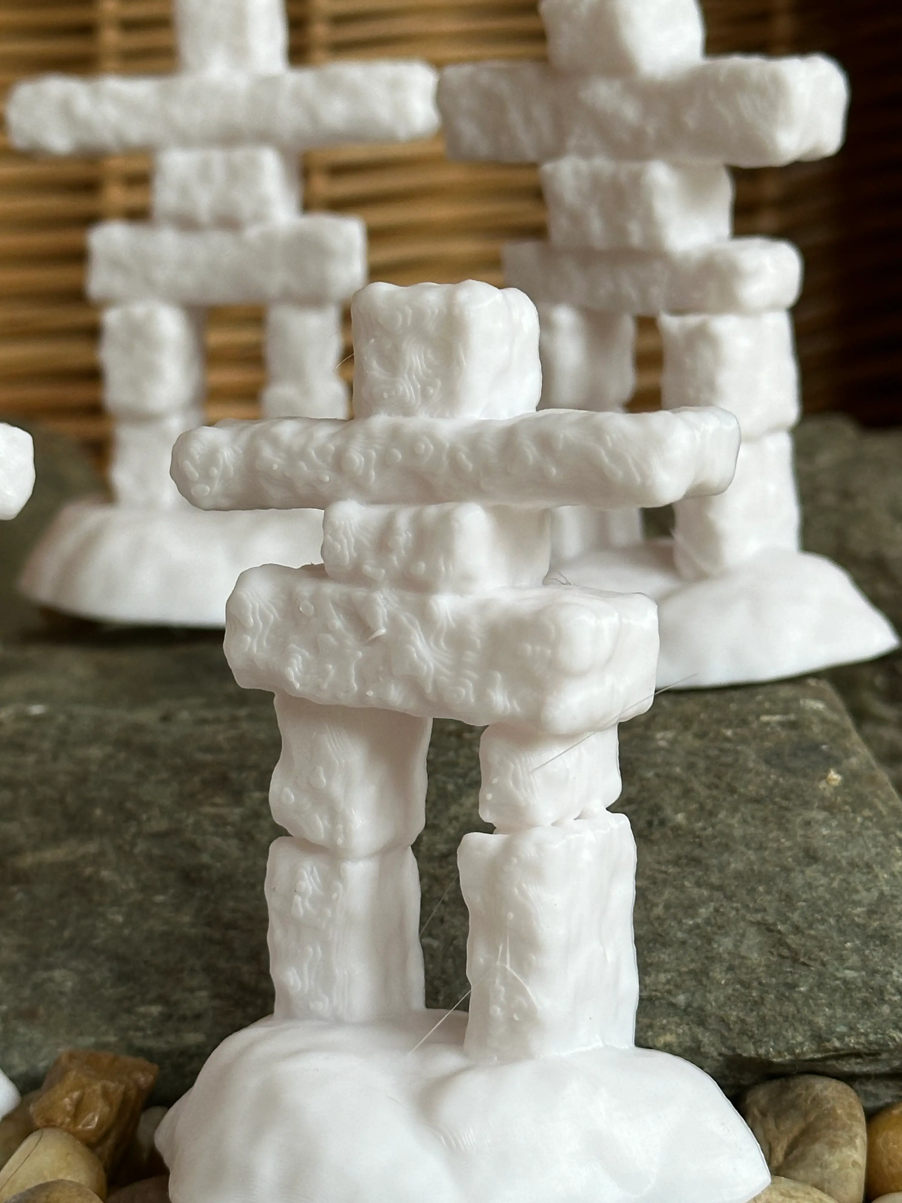 Tree Bark Inukshuk 25 Inukshuks - 3D model by DaveMakesStuff on Thangs