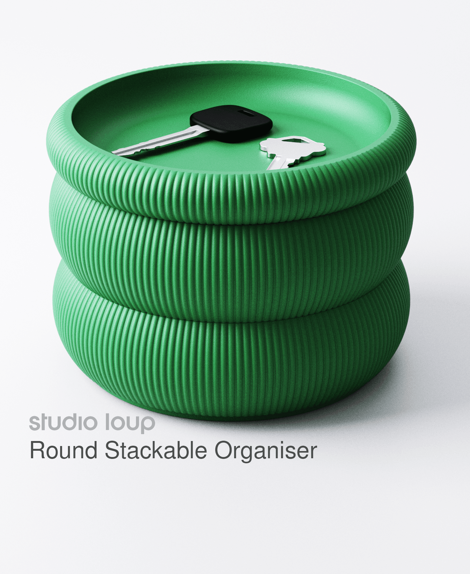 Round Stackable Organiser - 3D model by Studio Loup on Thangs