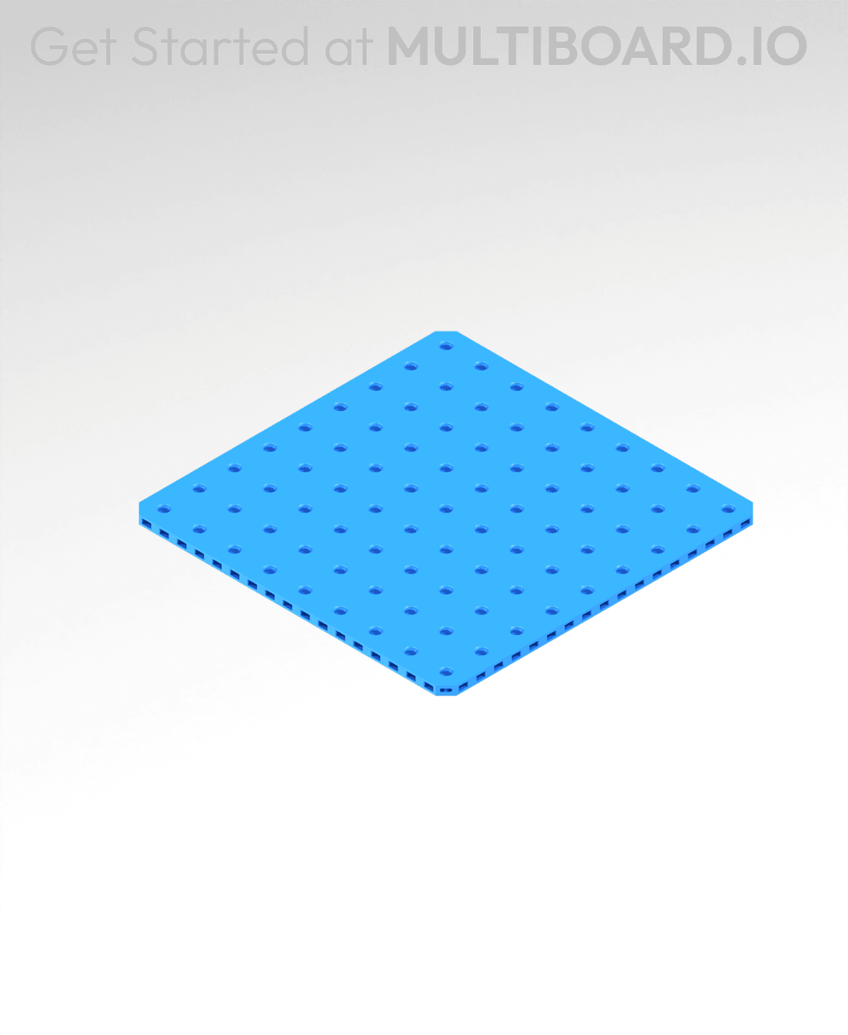 9x9 MU offset Mid Density Small Thread Plate - 3D model by Multiboard ...