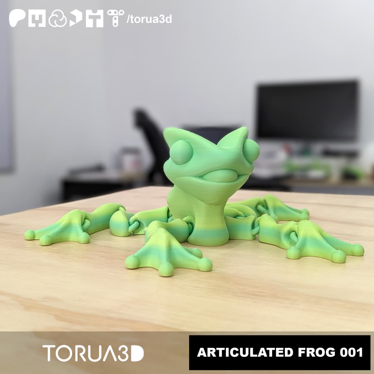 Strawberryfrog Stl ARTICULATED FROG 001 | STL File - 3D model by TORUA3D on Thangs - Image ...