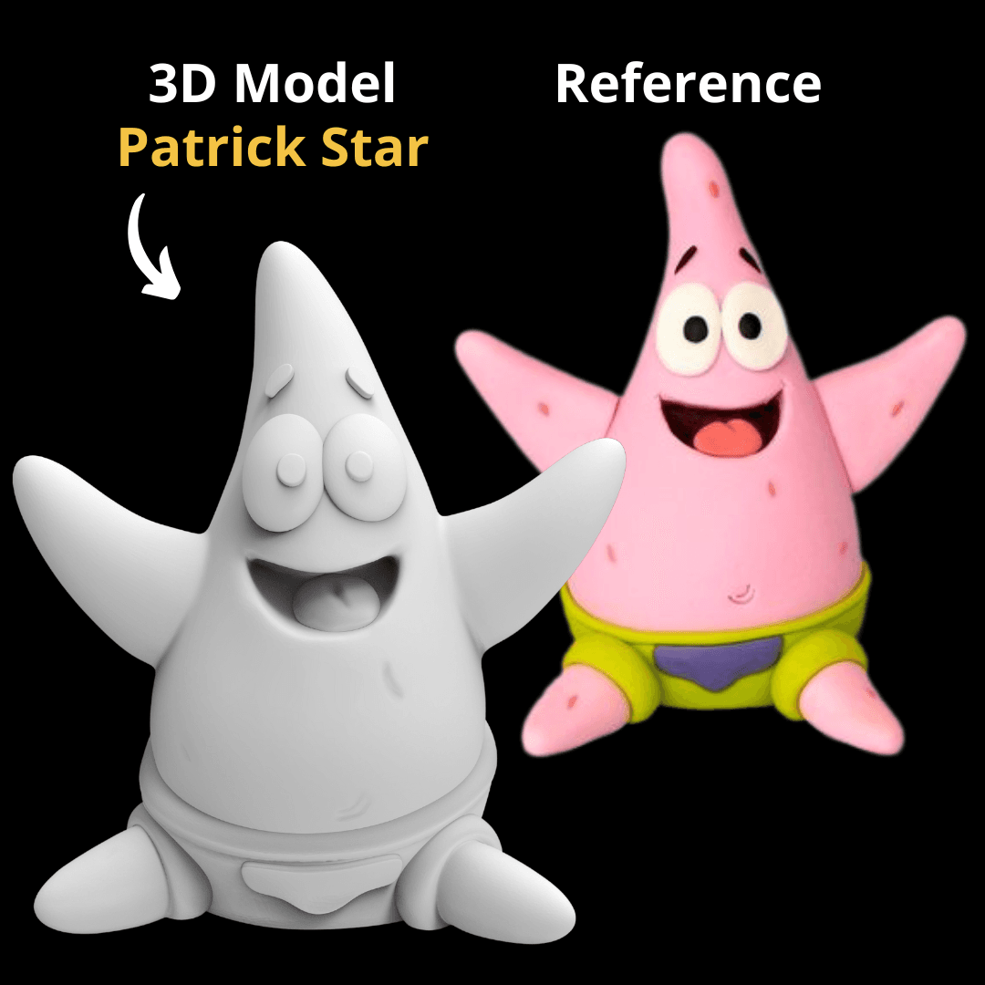 Patrick Rig 2d Patrick Star - 3D model by 3DDesigner on Thangs