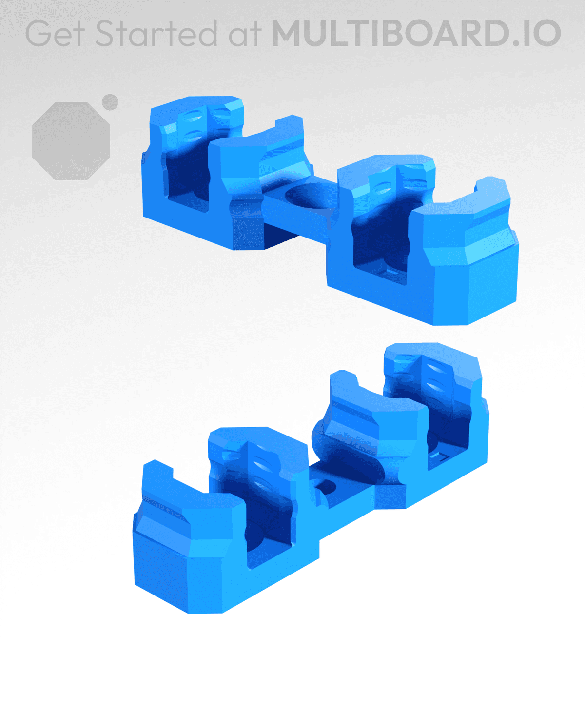 Multiboard Offset Snaps 6.25 mm - Quad Offset Snaps (DS Part A) - 3D model by MultiBuild on ...