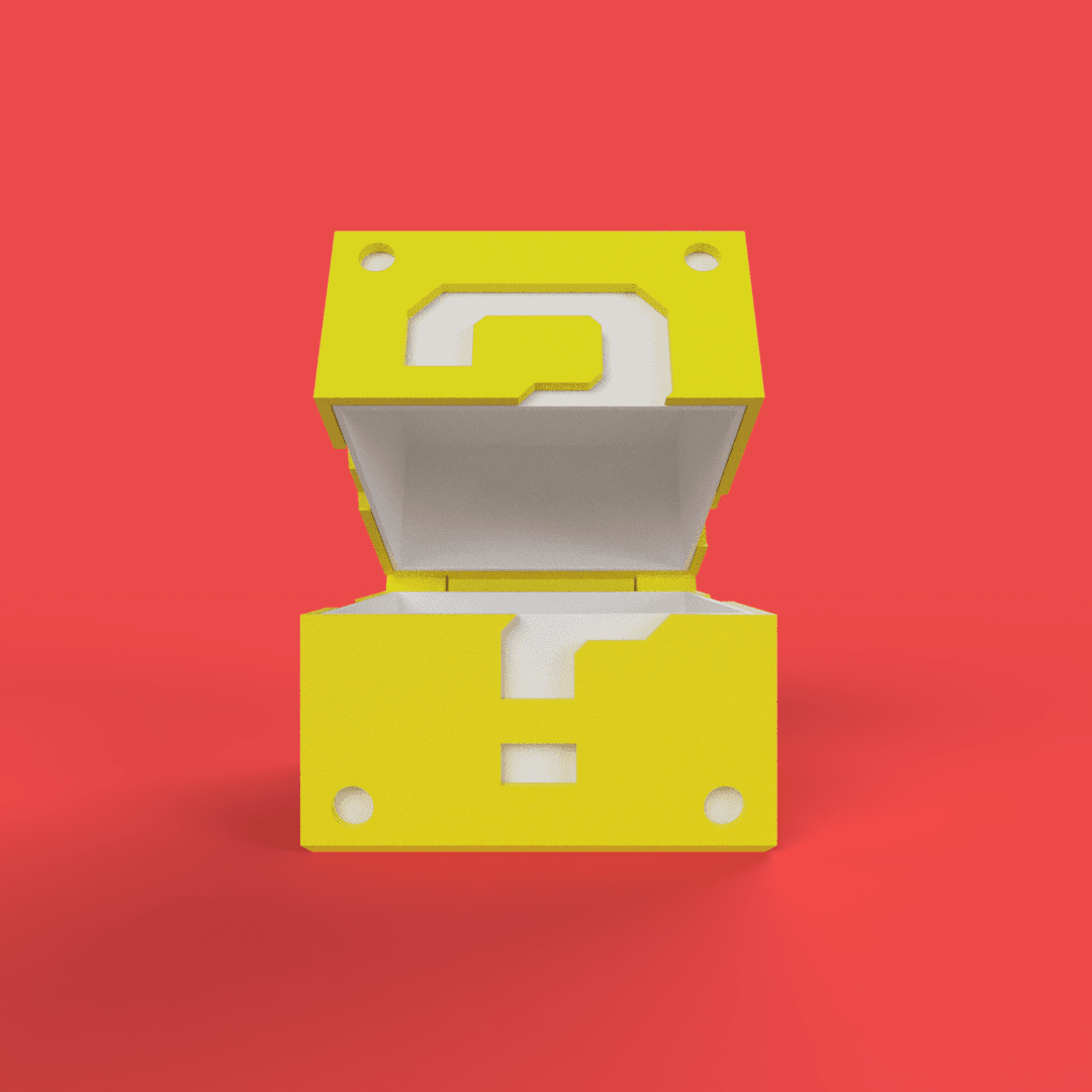 Question Container Mario Question Block Container - 3D model by pressprint on Thangs