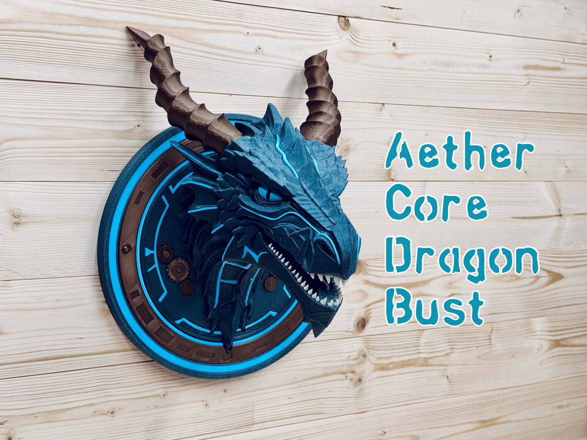 Aetheric Core Aether Core Dragon bust.3mf - 3D model by Enique3d on Thangs
