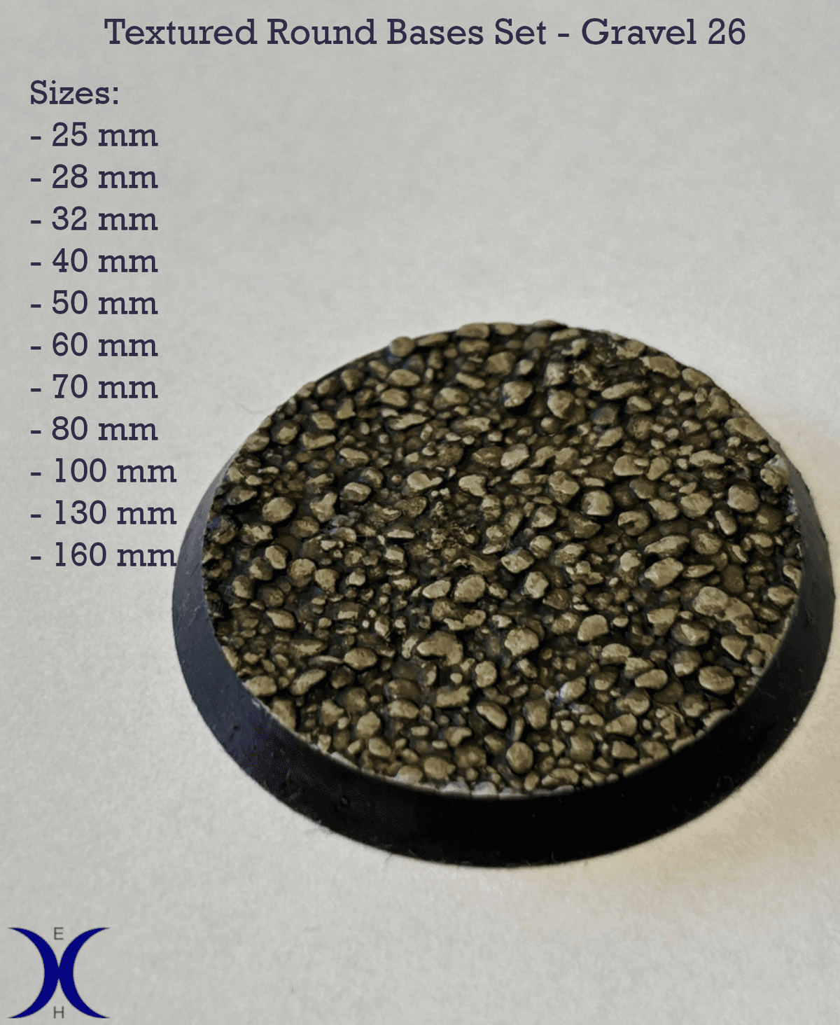 Stone Base Color Buy Gravel 26 - Textured Round bases set (11 pcs. 25–160mm) for $3.00 ...