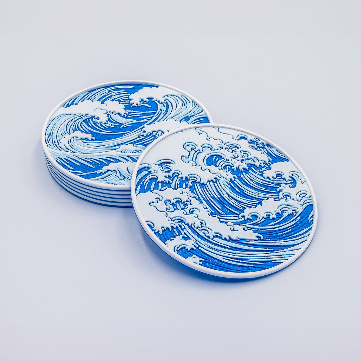 Wave Patterned Coaster Wave Coasters - 3D model by Bamingo Design on Thangs