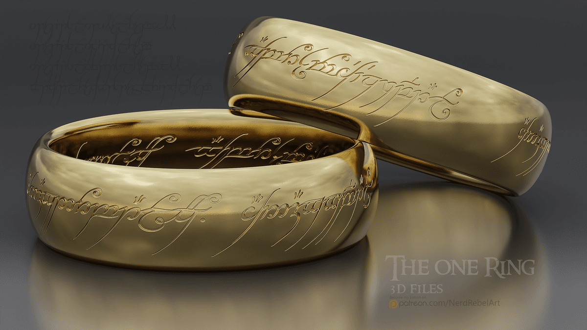 One Ring Texture The one Ring - 3D model by NerdRebelArt on Thangs - Image 2 of 4