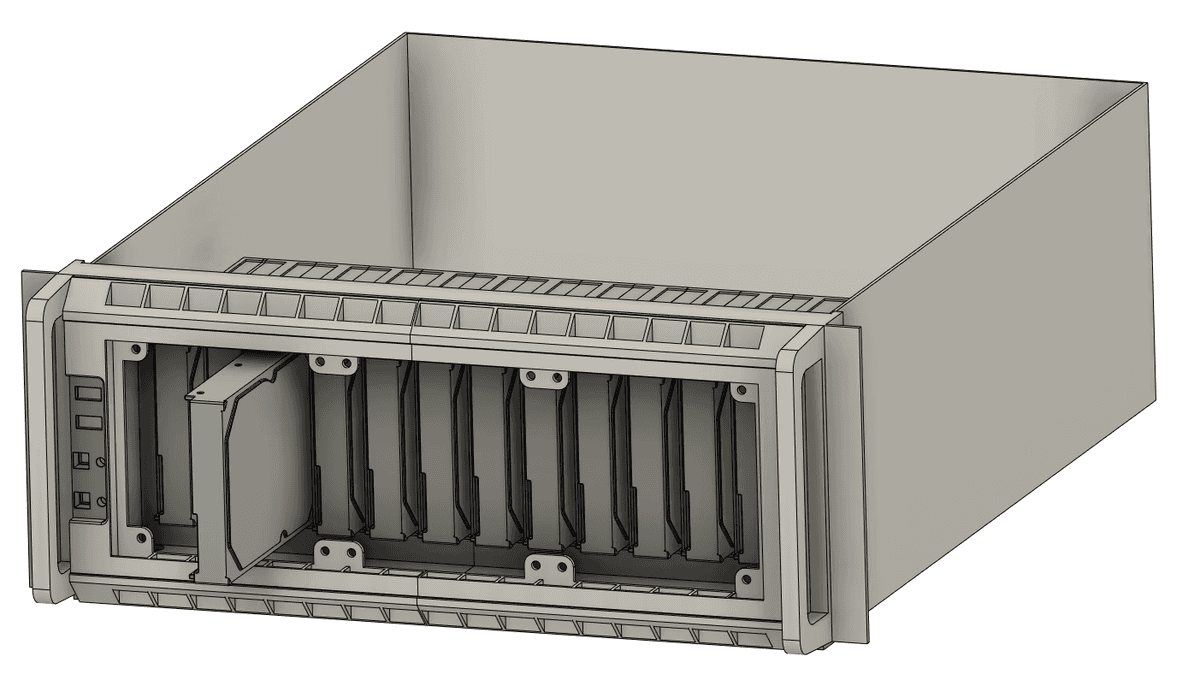 4u Link Module 4U 12BAY UPGRADE v1.step - 3D model by Link The Cat on Thangs