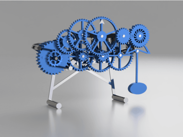 Fully 3D Printed Mechanical Clock - 3D model by Iceman2511 on Thangs