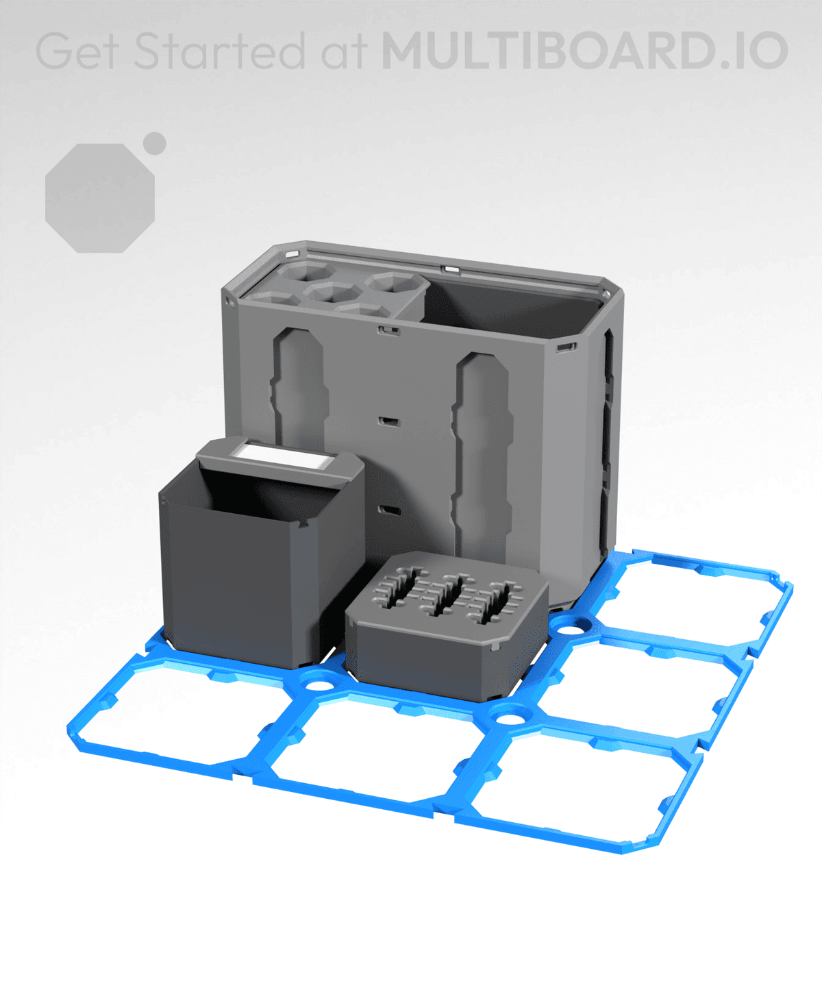 Multibuild Storage 3x3 LU - Lite MultiBin Panel - 3D model by MultiBuild on Thangs