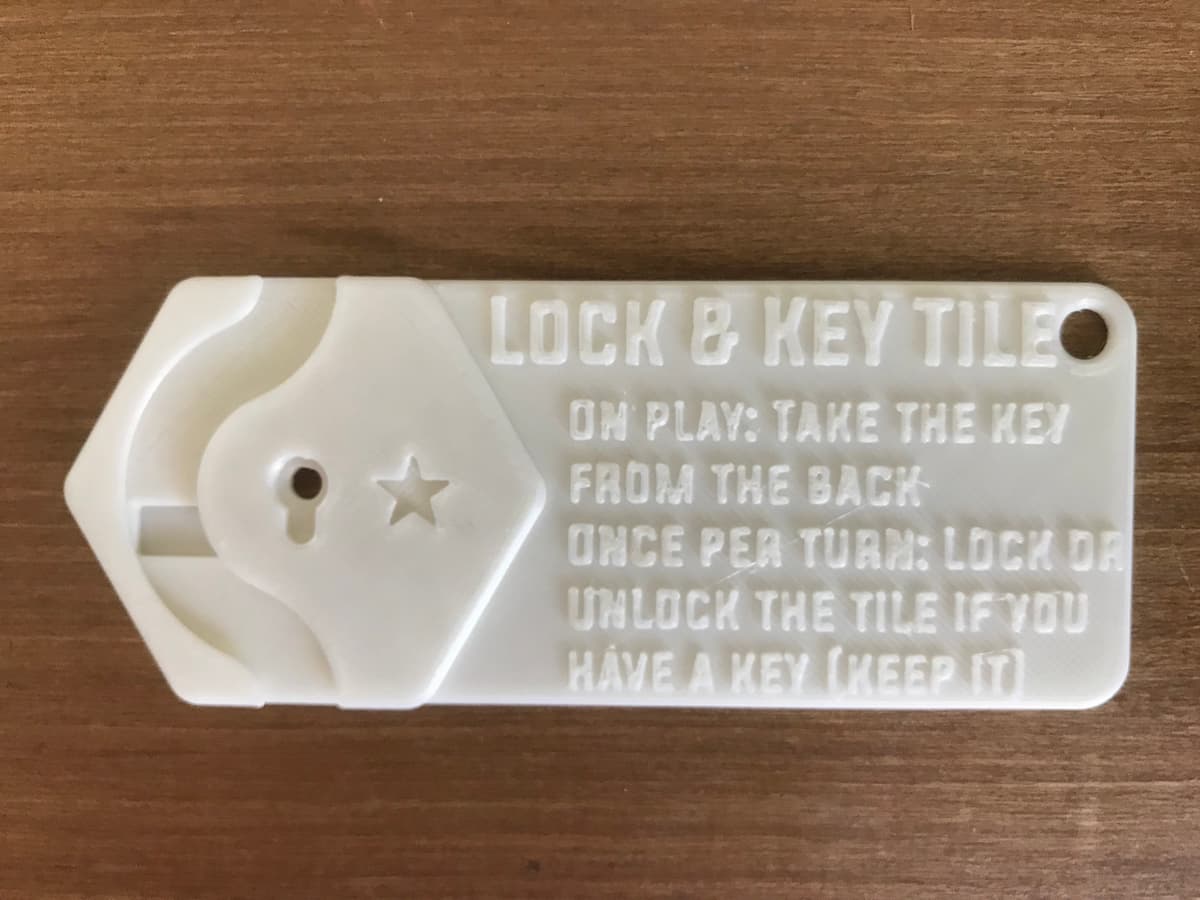 Key Tile Means Effect card for Lock and Key Tile - 3D model by Lykrast on Thangs