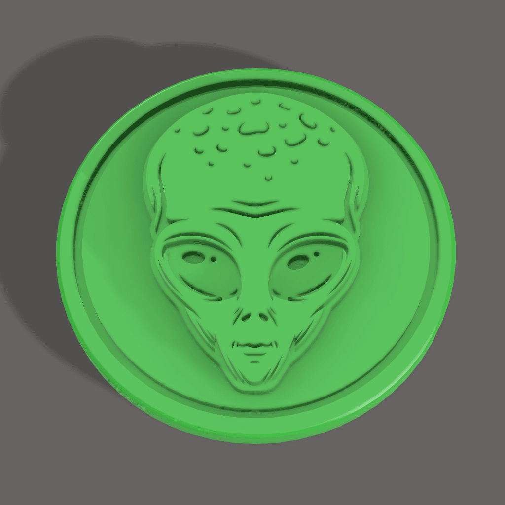 Alien Coin - 3D model by KCWarthog3D on Thangs
