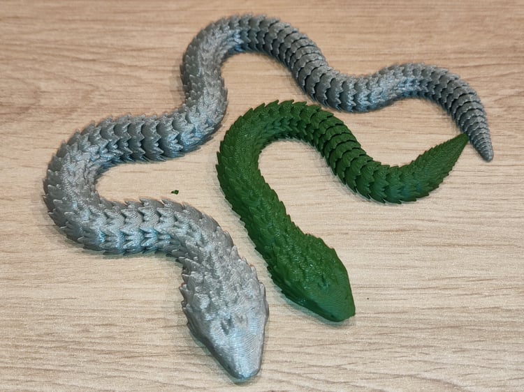 Articulated snake - new design 200mm and 350mm lenght - 3D model by ...