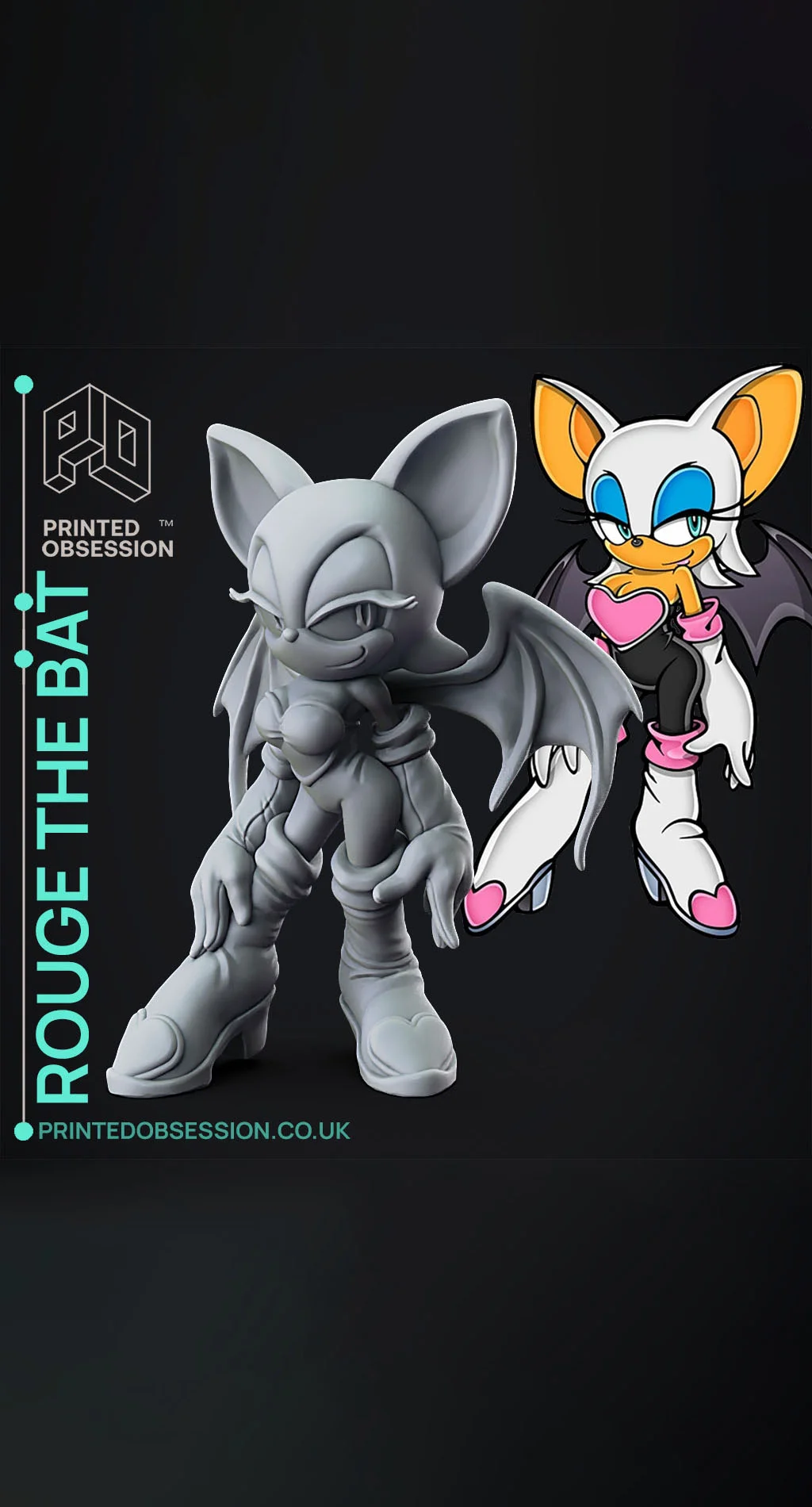Sa2 Rouge Model Rouge the Bat - Sonic Adventure 2 - Fan Art - 3D model by ...