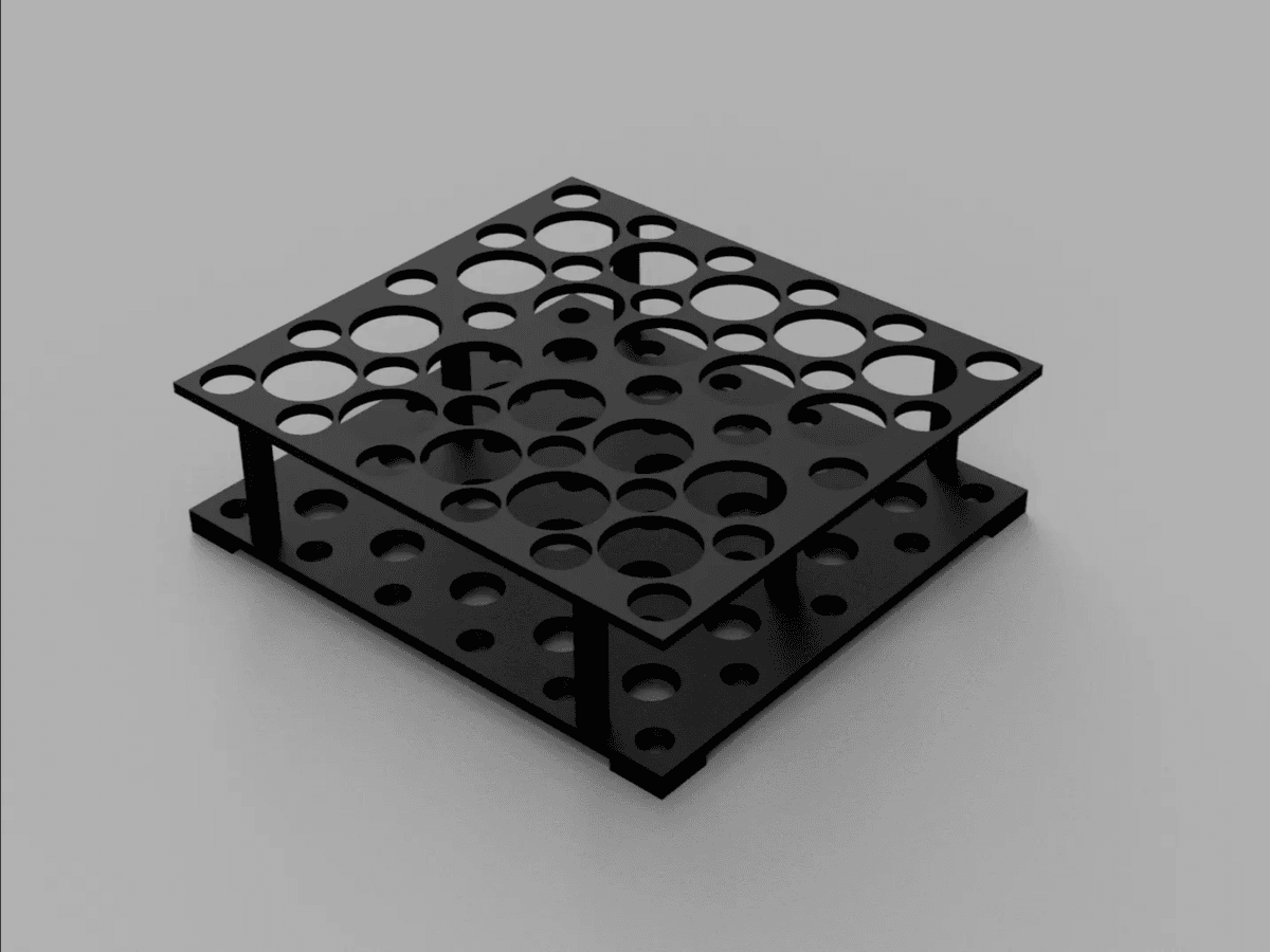 Test Tubes Model For Drawing Rack Lab Test Tube Rack - 3D model by Makeseum on Thangs