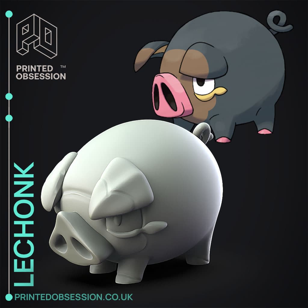 Lechok Lechonk - Pokemon - Fan Art - 3D model by printedobsession on Thangs
