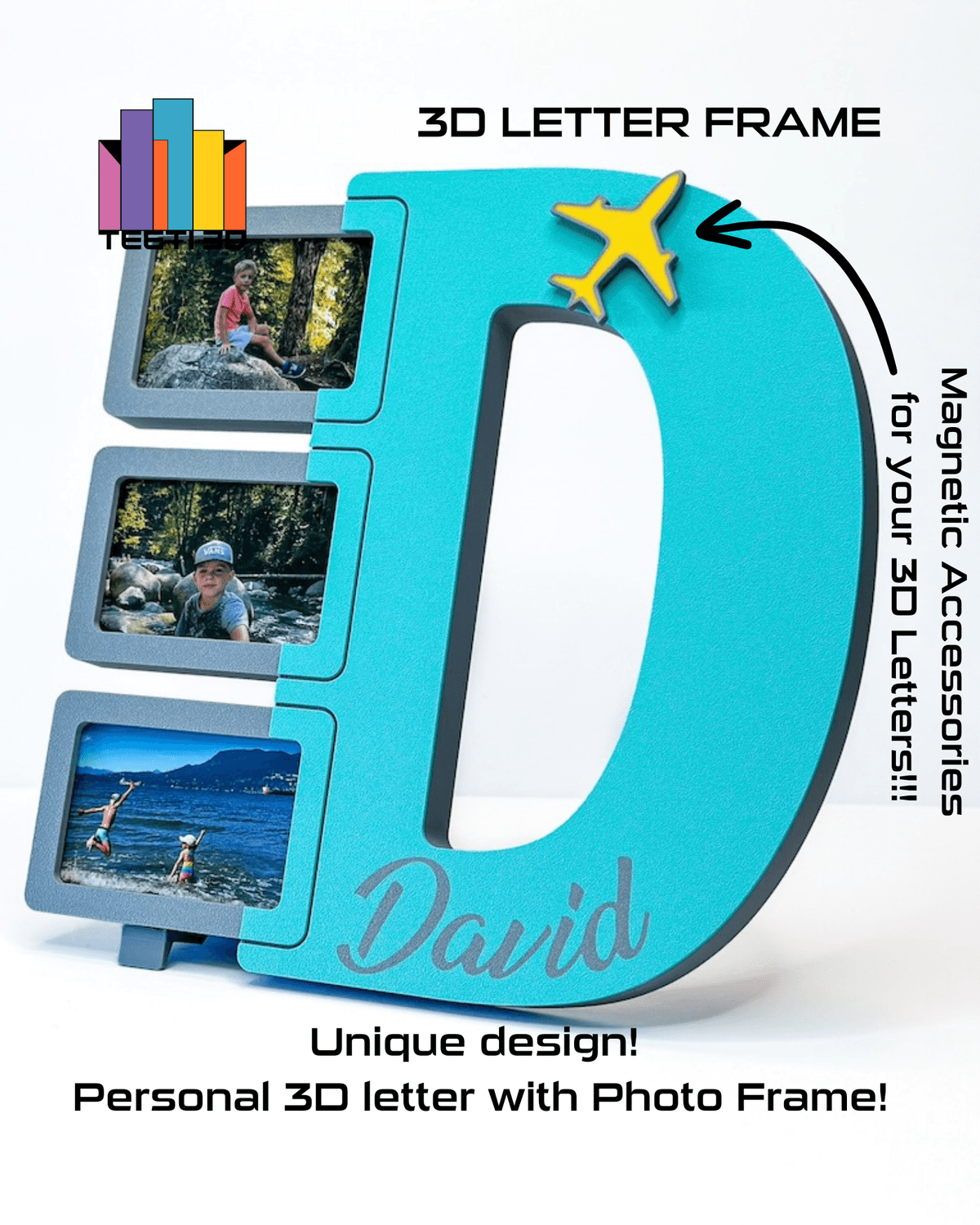 D3 Frame Personal $10/mth 3D model membership with 3D Letter