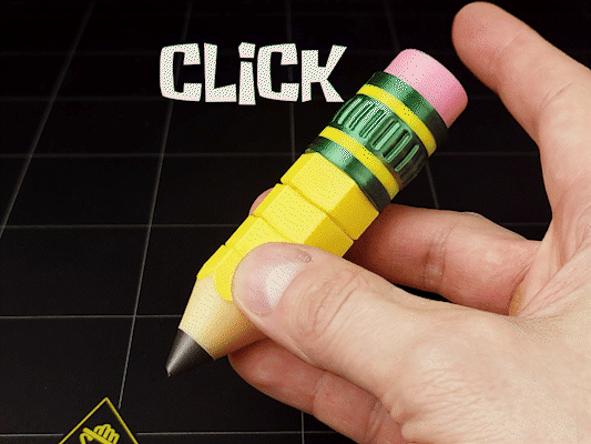 Clicker Object Flexible Pencil Clicker - 3D model by bigovereasy on Thangs