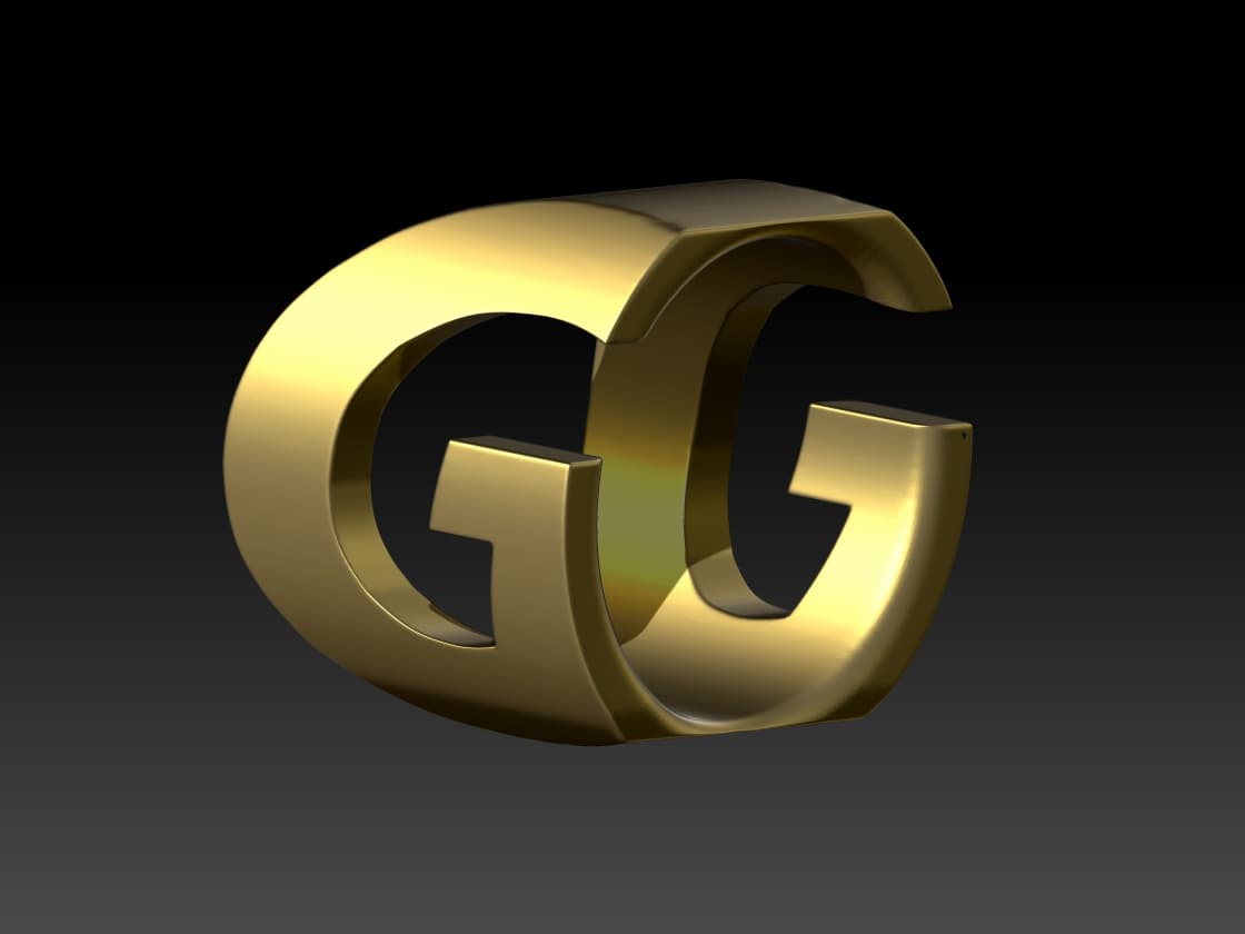Letter G Rings fancy RING letter G 18.6 - 3D model by animarte on Thangs