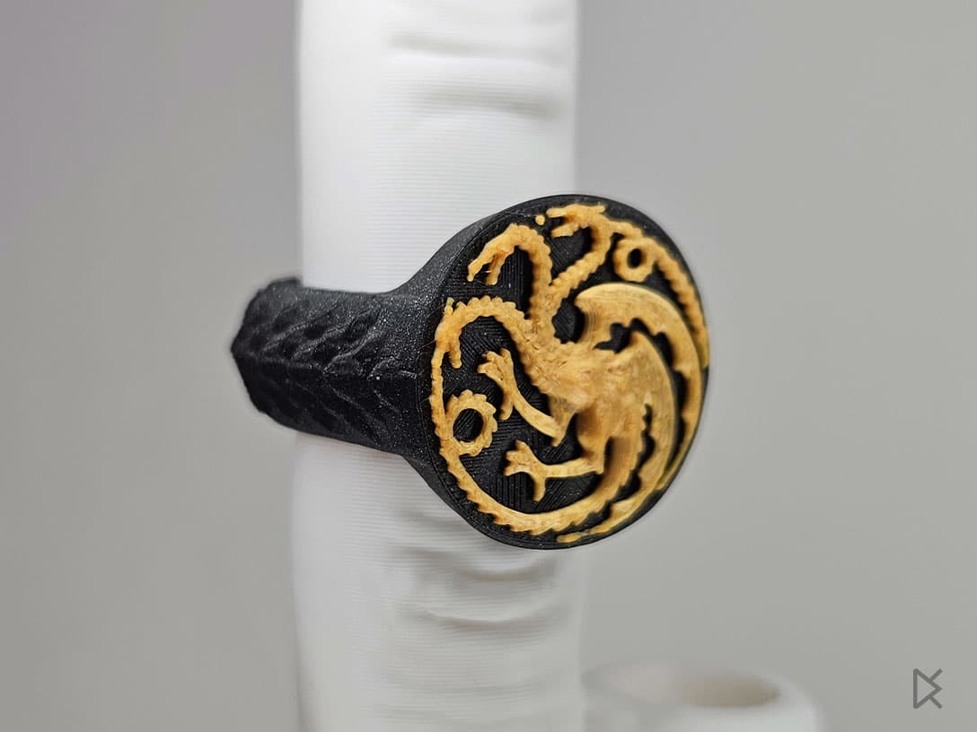 House Rings Got House Targaryen Ring Signet - Game of Thrones - 3D model by Alchemic ...