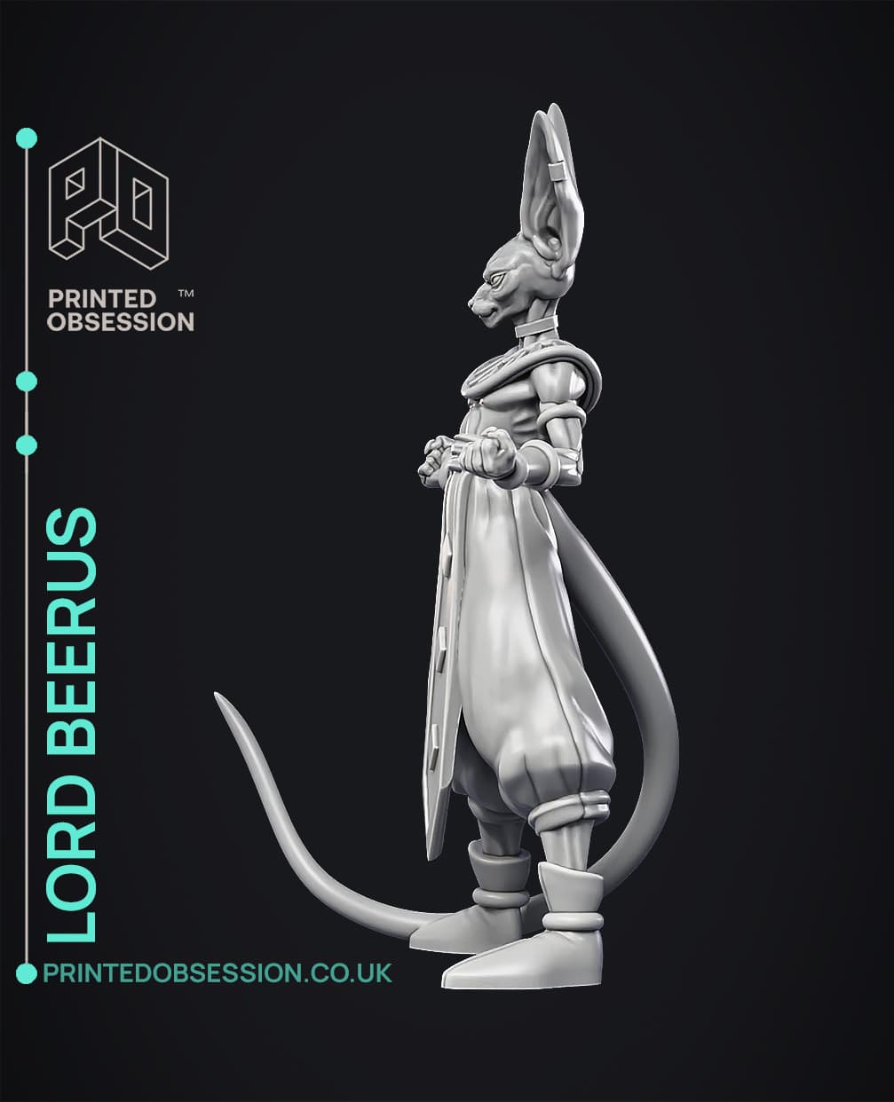 Beerus Model Lord Beerus - Dragon Ball - Fan Art - 3D model by printedobsession on ...