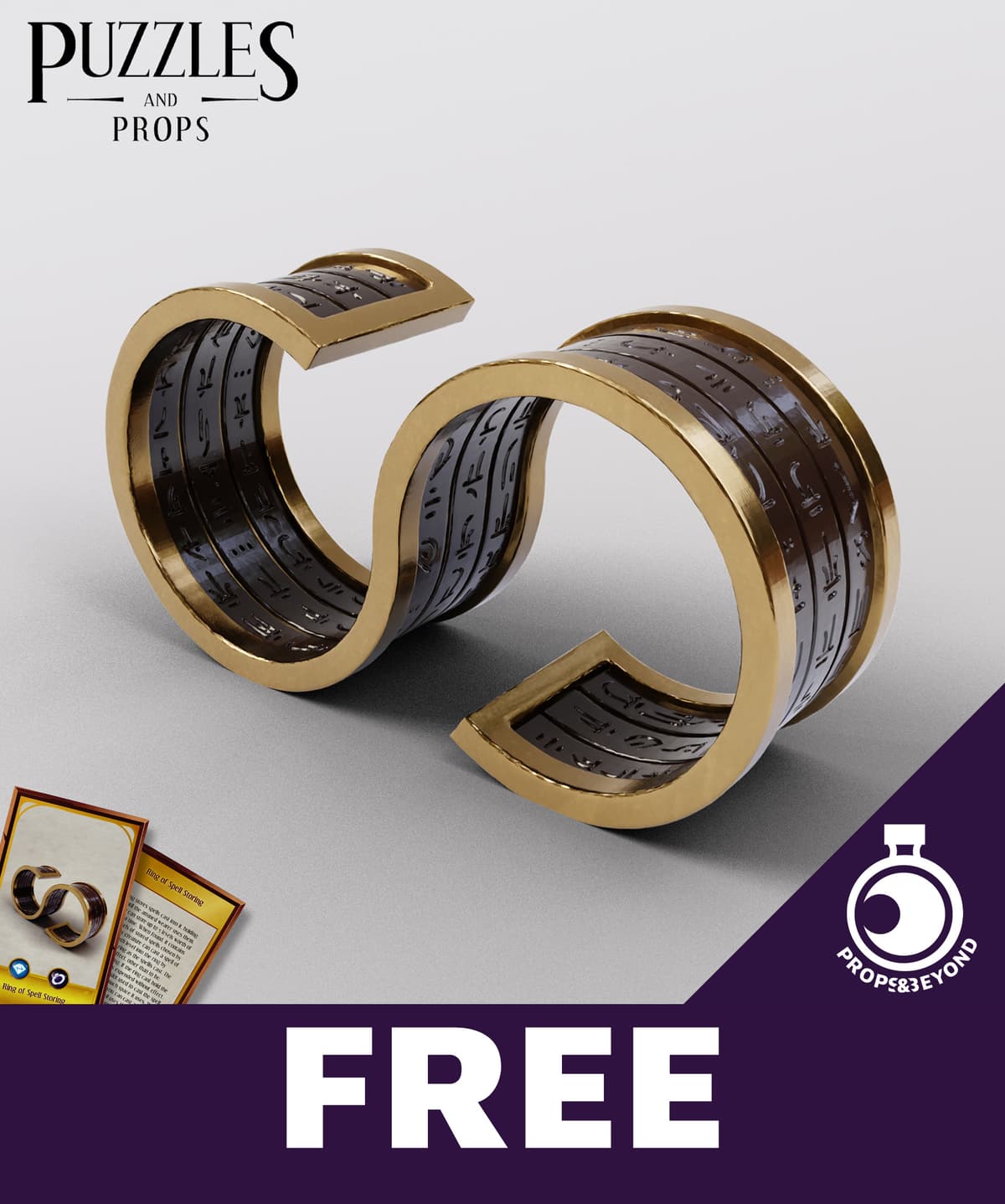 Leg Spell String FREE Real-size Prop - Ring of Spell Storing - 3D model by ...