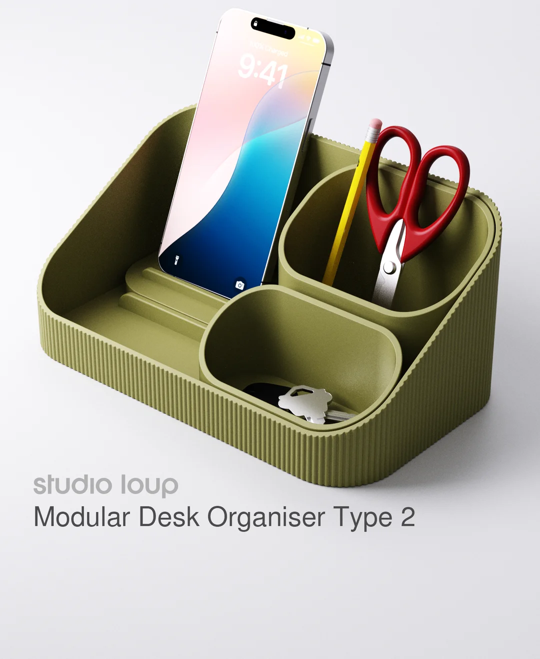 Modular Desk Organiser Type 2 (5 inserts included) - 3D model by Studio ...