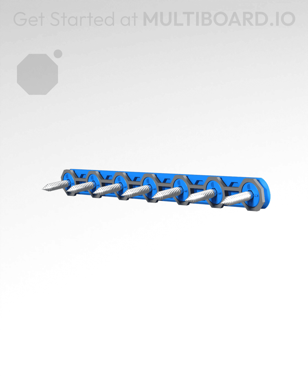 Multiple Thread Rail 7L Screw-On Mount - Multipoint Rail - 3D model by MultiBuild on Thangs ...