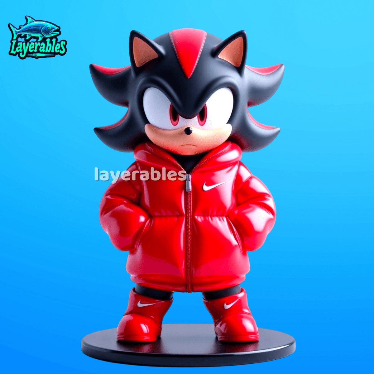 Shadow Stl Shadow STL File – Urban Sonic 3D Print Model – Streetwear Scene ...