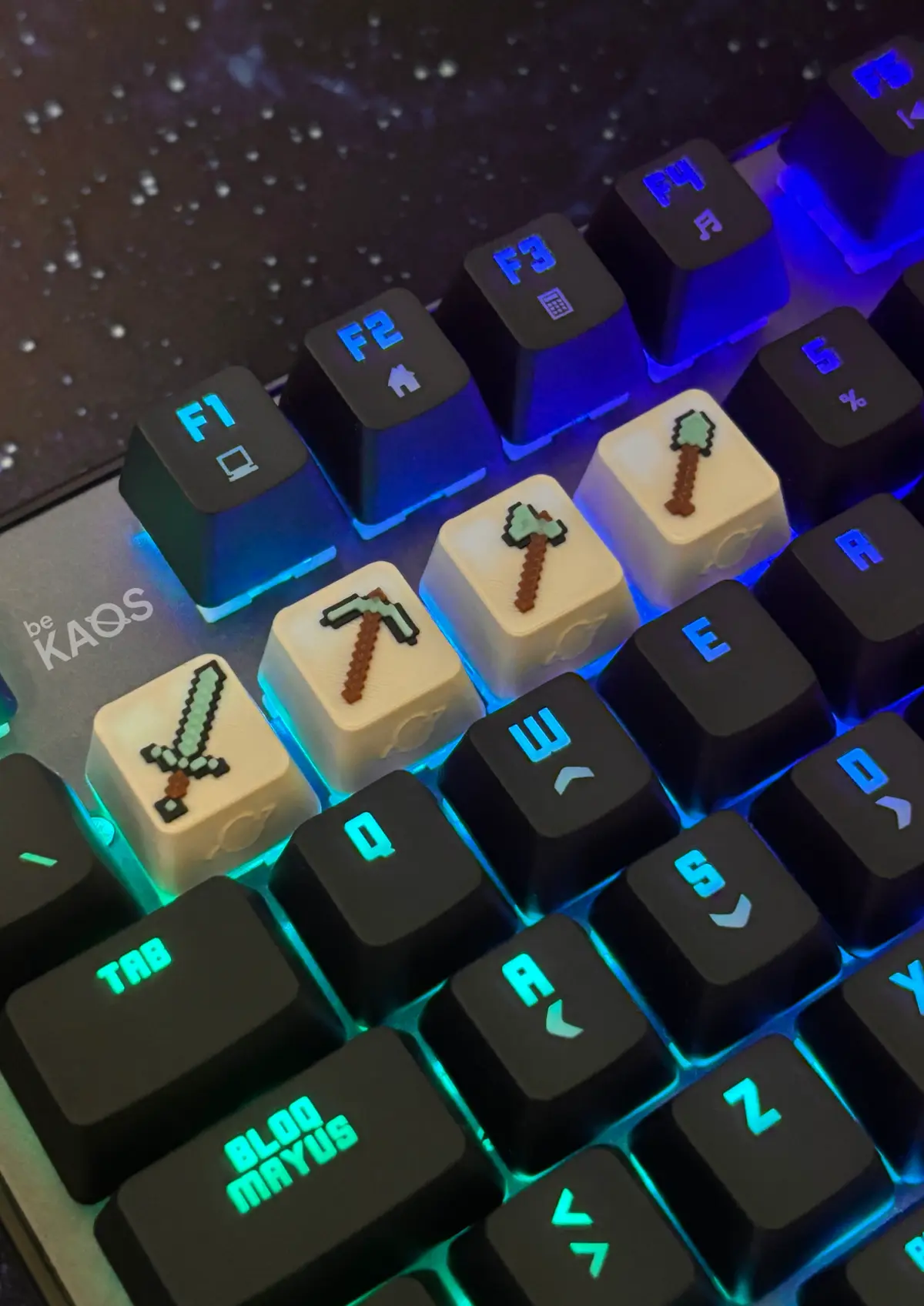 Minecraft Custom Keycaps Minecraft Tool Keycaps - 3D model by bekaosdesign on Thangs