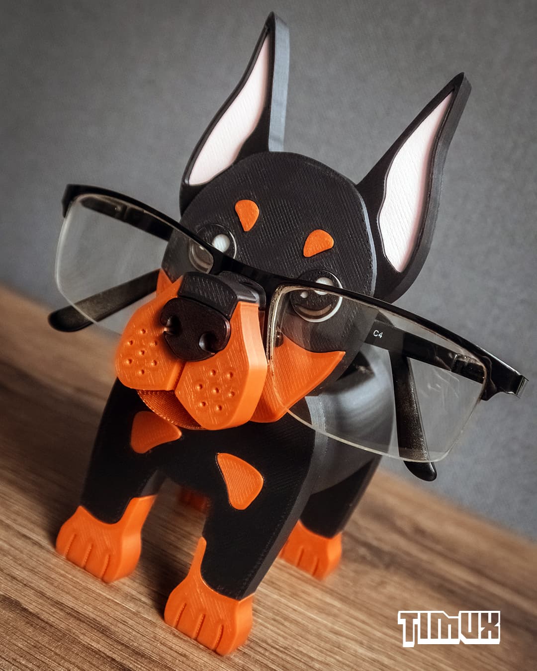 Timux DOBERMAN GLASSES HOLDER - 3D model by TIMUX on Thangs