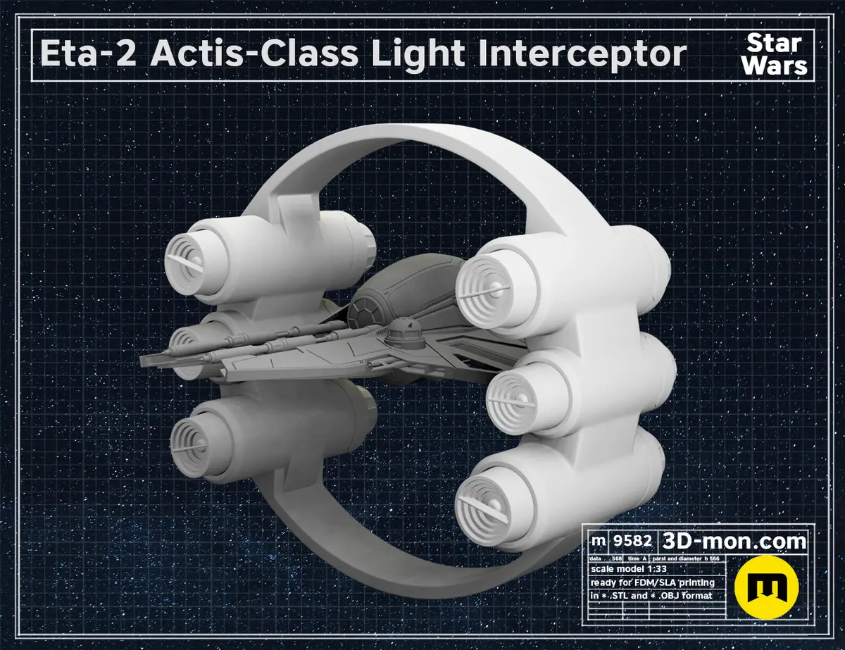 Eta-2 Actis-Class Light Interceptor - 3D model by 3Demon Force on ...