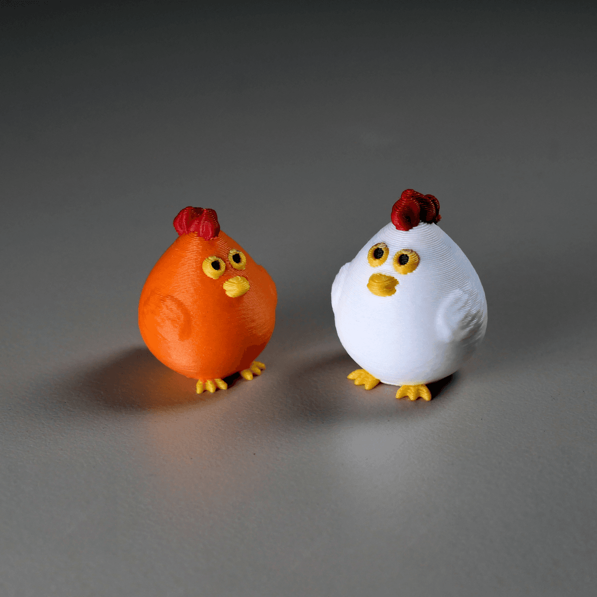 Chicken Model Examples Tiny Chicken - stl and 3mf - 3D model by 3dprintbunny on Thangs