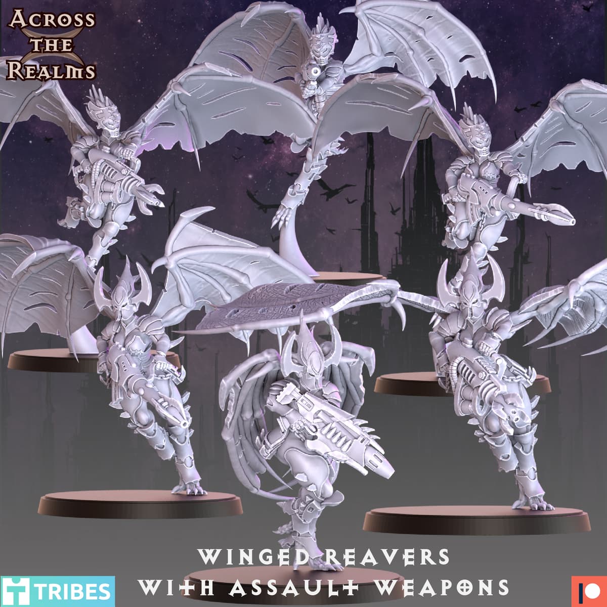 Winged Android Winged Reavers with Assault Weapons - 3D model by AcrossTheRealms on Thangs