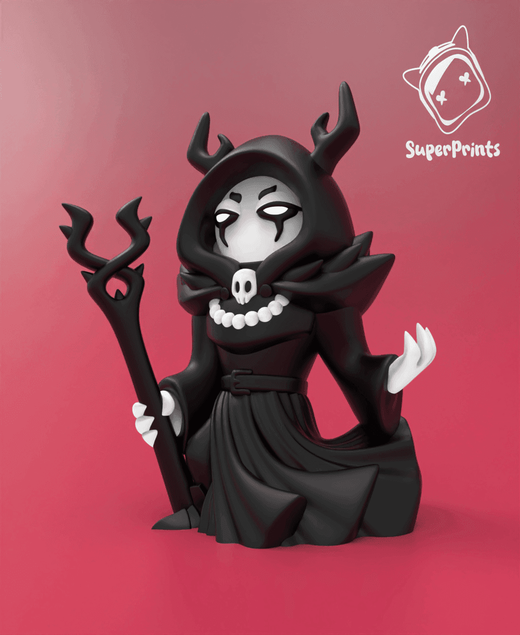 Wizard Devil Mini Dark Wizard - Easy Multicolor FDM RPG Minis (No supports) - 3D model by ...