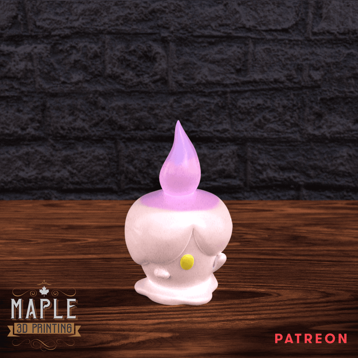 Litwick 3d Litwick - Pokemon - Halloween - 3D model by Maple 3D Printing on Thangs