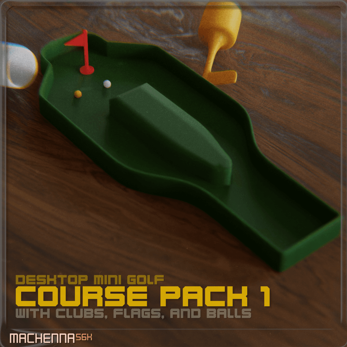 Desktop Mini Golf | Course Set Pack 1 - 3D model by Mac56k on Thangs