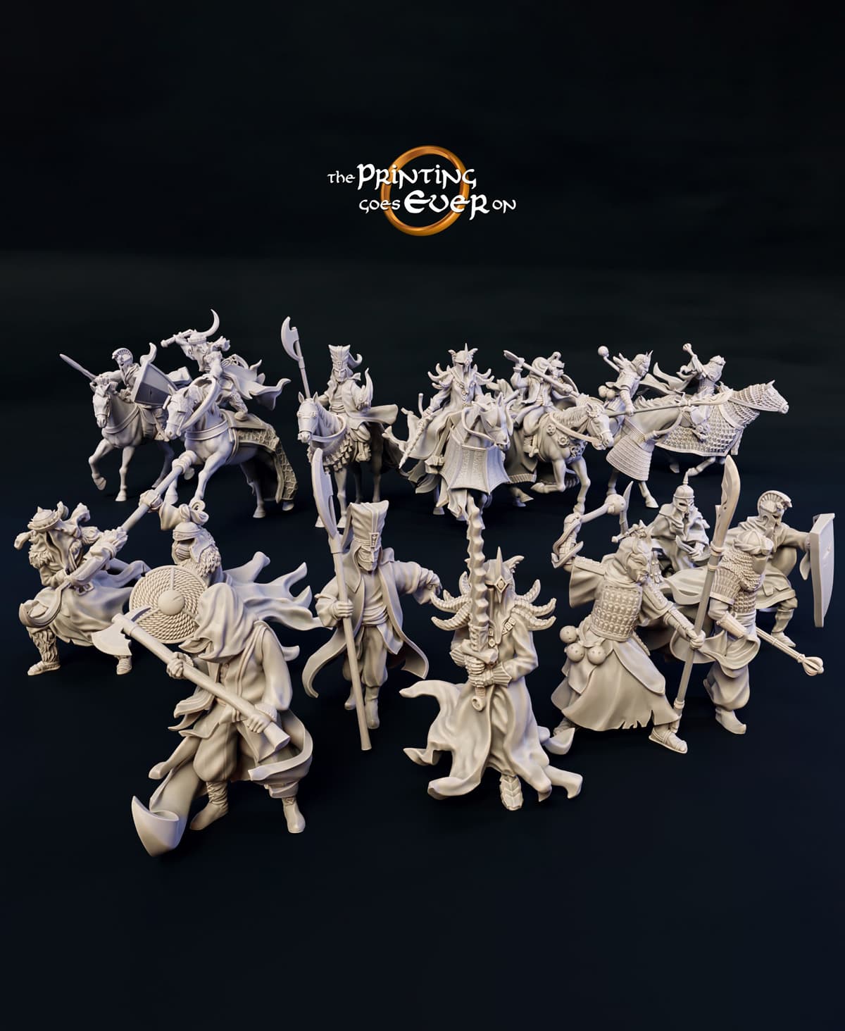 One Foot Rider Dark Riders - On Foot and Mounted - 3D model by ThePrintingGoesEverOn ...