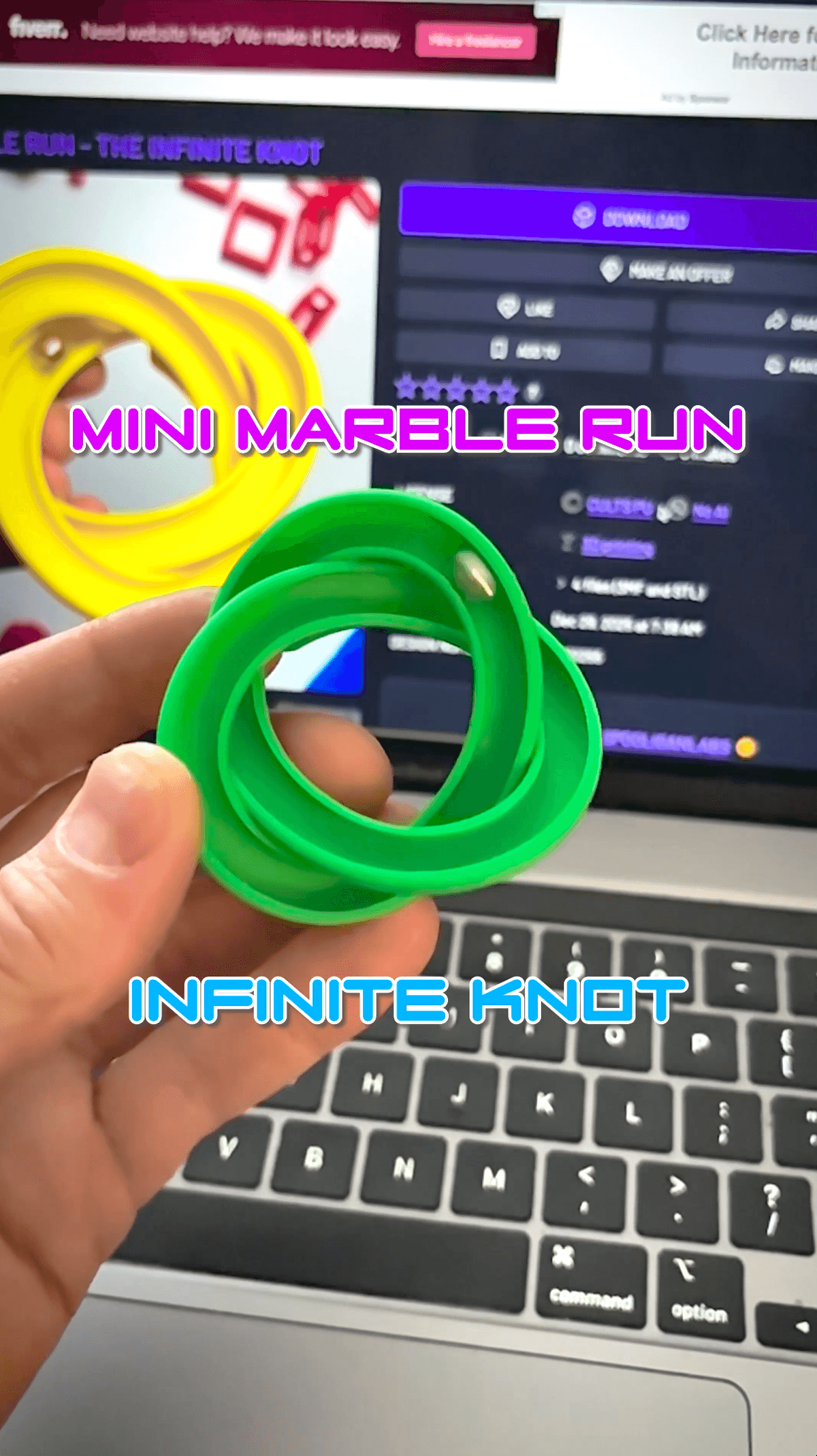 Infinity Loop Marbles THE INFINITE KNOT MARBLE LOOPER - 3D model by SpooliganLabs on Thangs ...